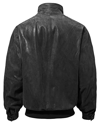 Men's Genuine Leather Bomber Casual Jacket