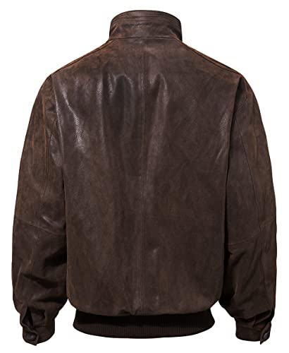 Men's Genuine Leather Bomber Casual Jacket