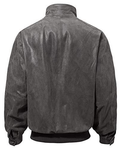 Men's Genuine Leather Bomber Casual Jacket