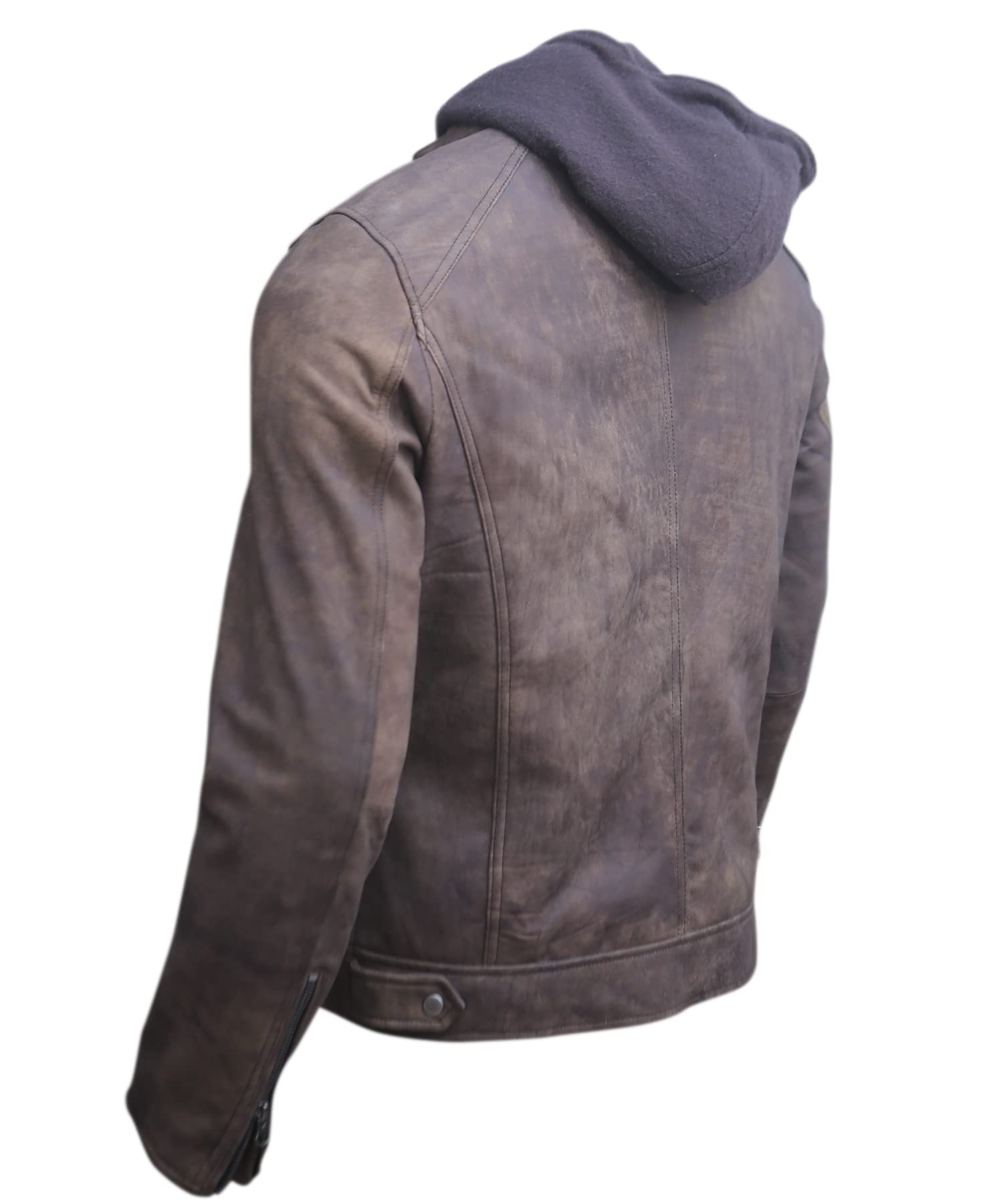 Men’s Genuine Lambskin Motorcycle Leather Jacket Black