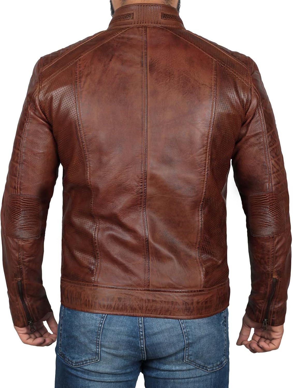  Real Lambskin Cafe Racer Motorcyle Style Leather Jackets 