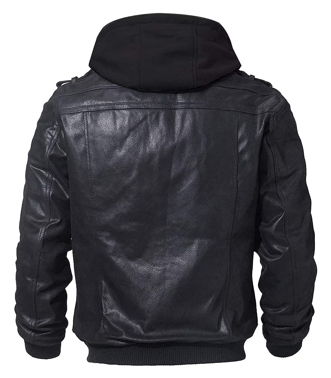 Men Brown Genuine Leather Motorcycle Jacket