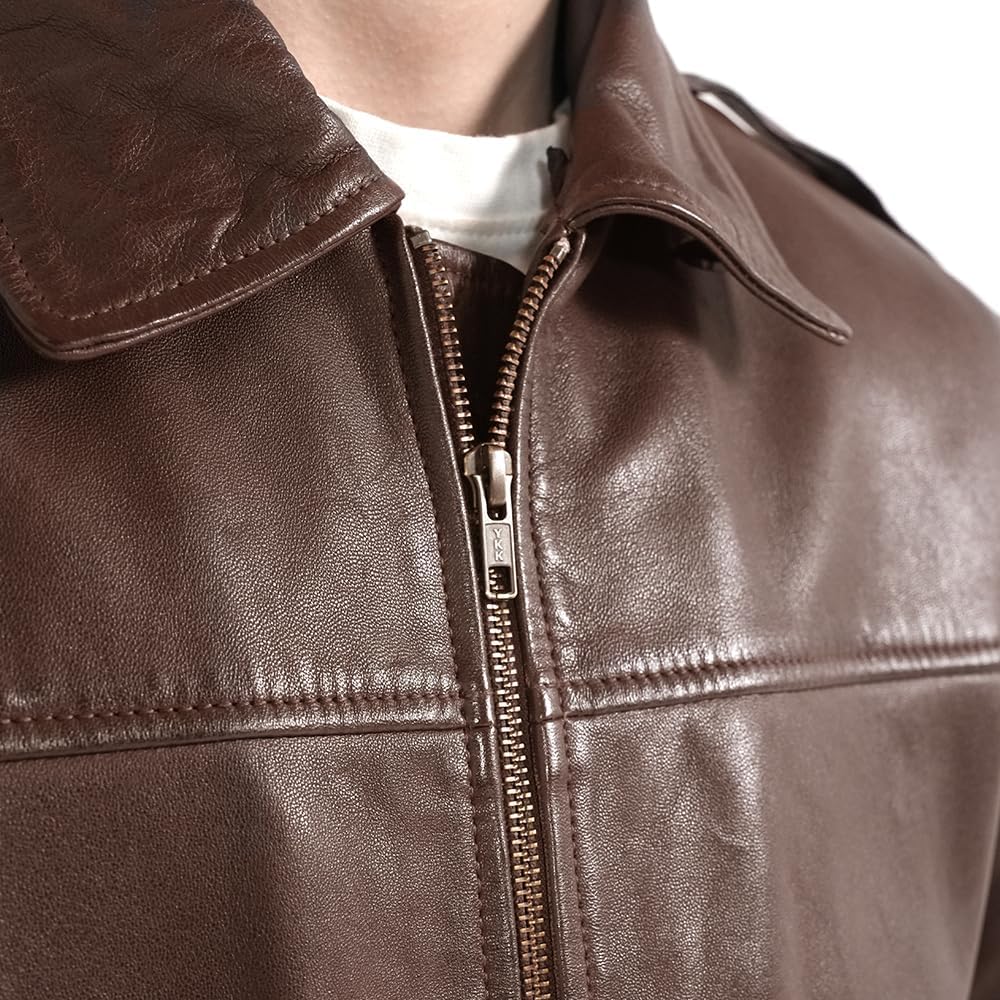Mens leather jacket Genuine Lambskin