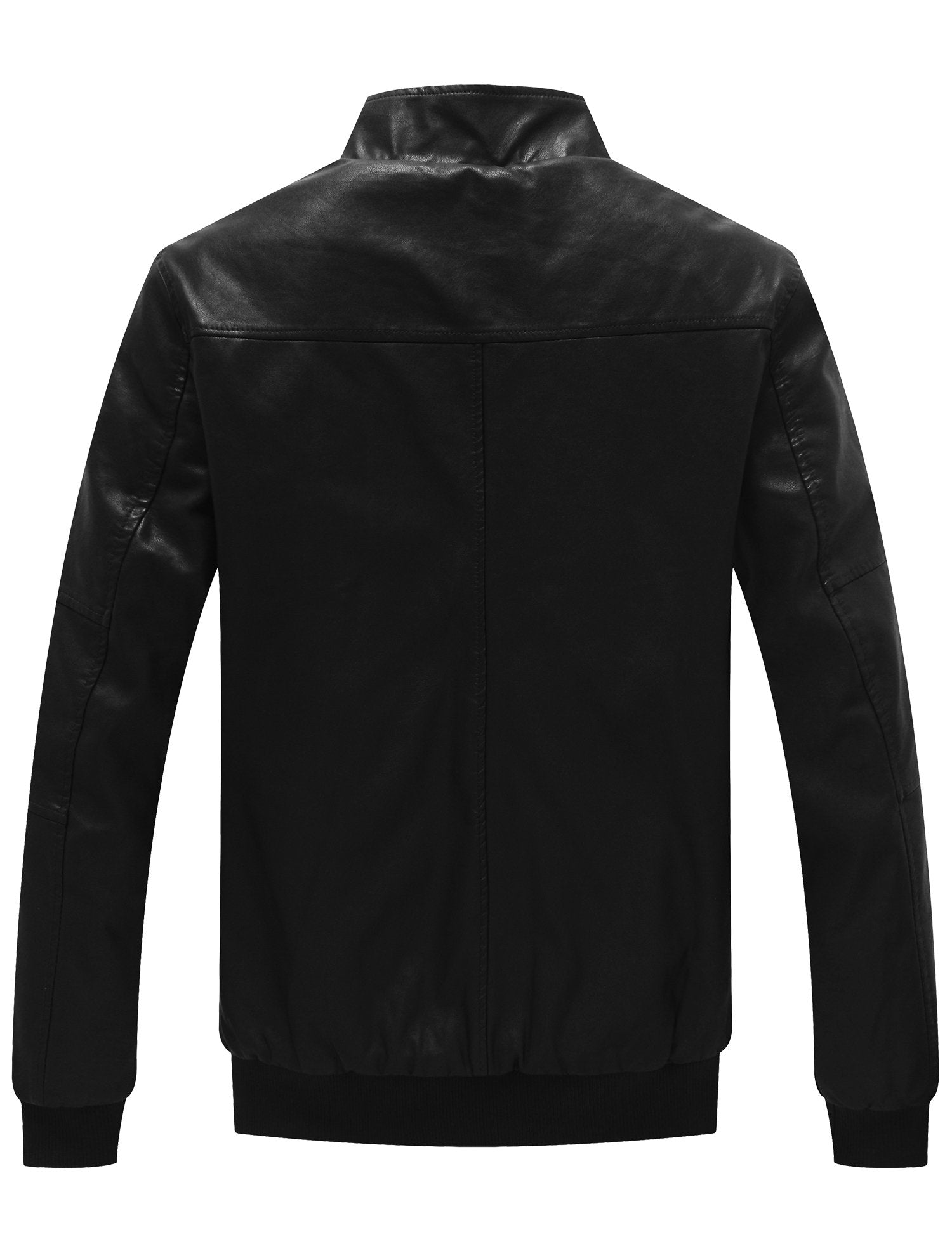 Men's Genuine Leather Jacket Slim Fit Motorcyle Coat Brown