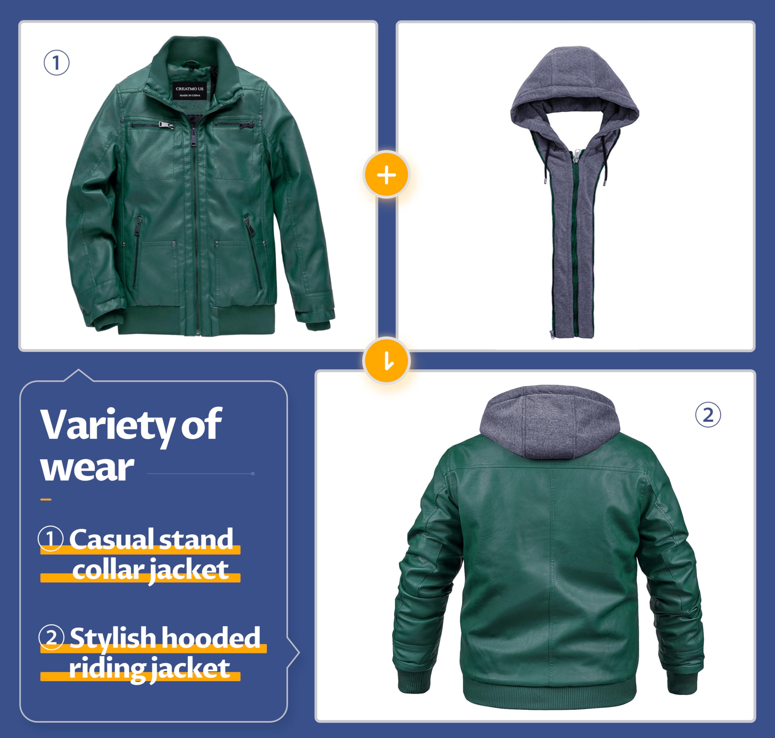 Men's Genuine Leather Jacket Vintage