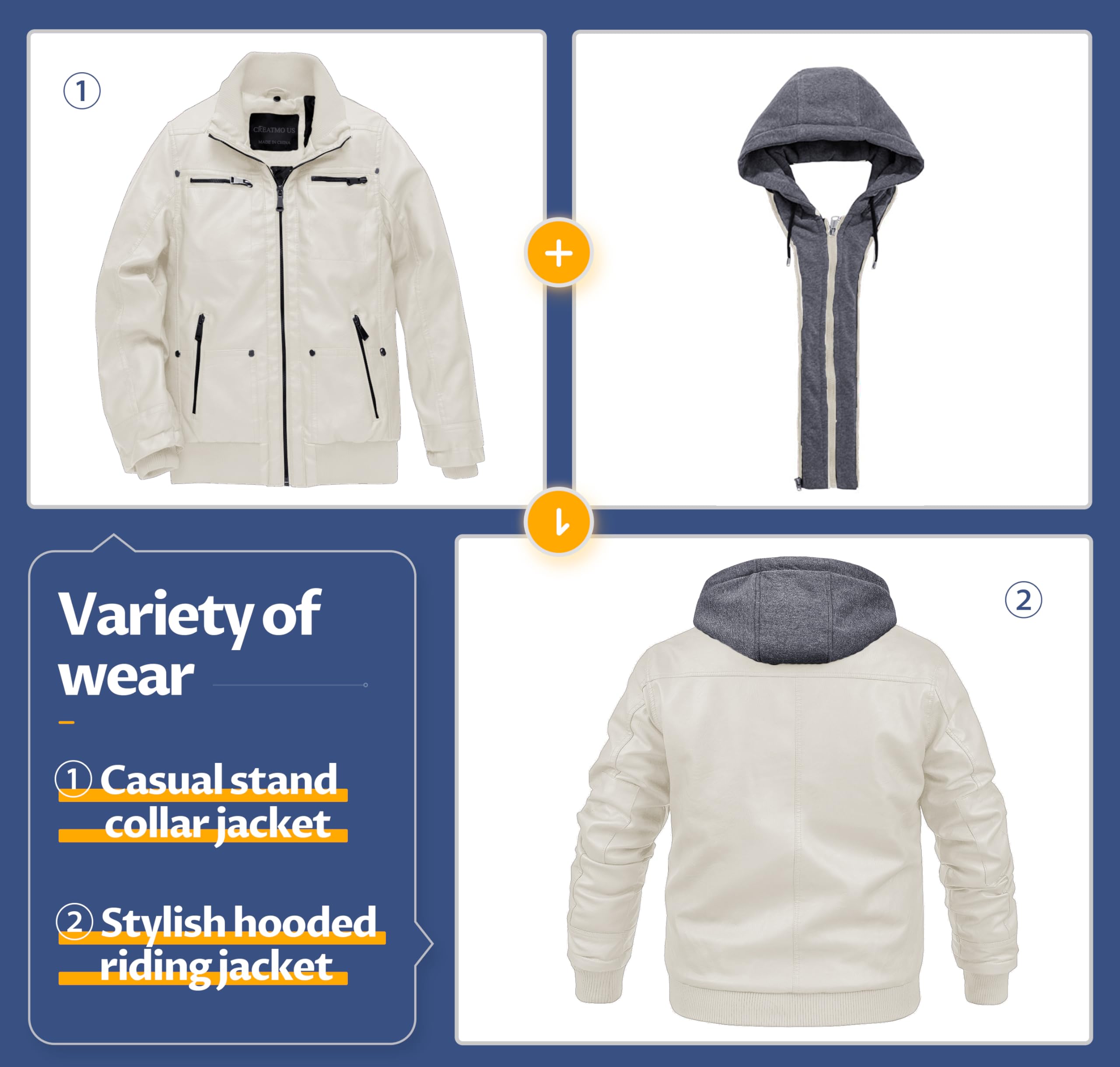 Men's Genuine Leather Jacket Vintage