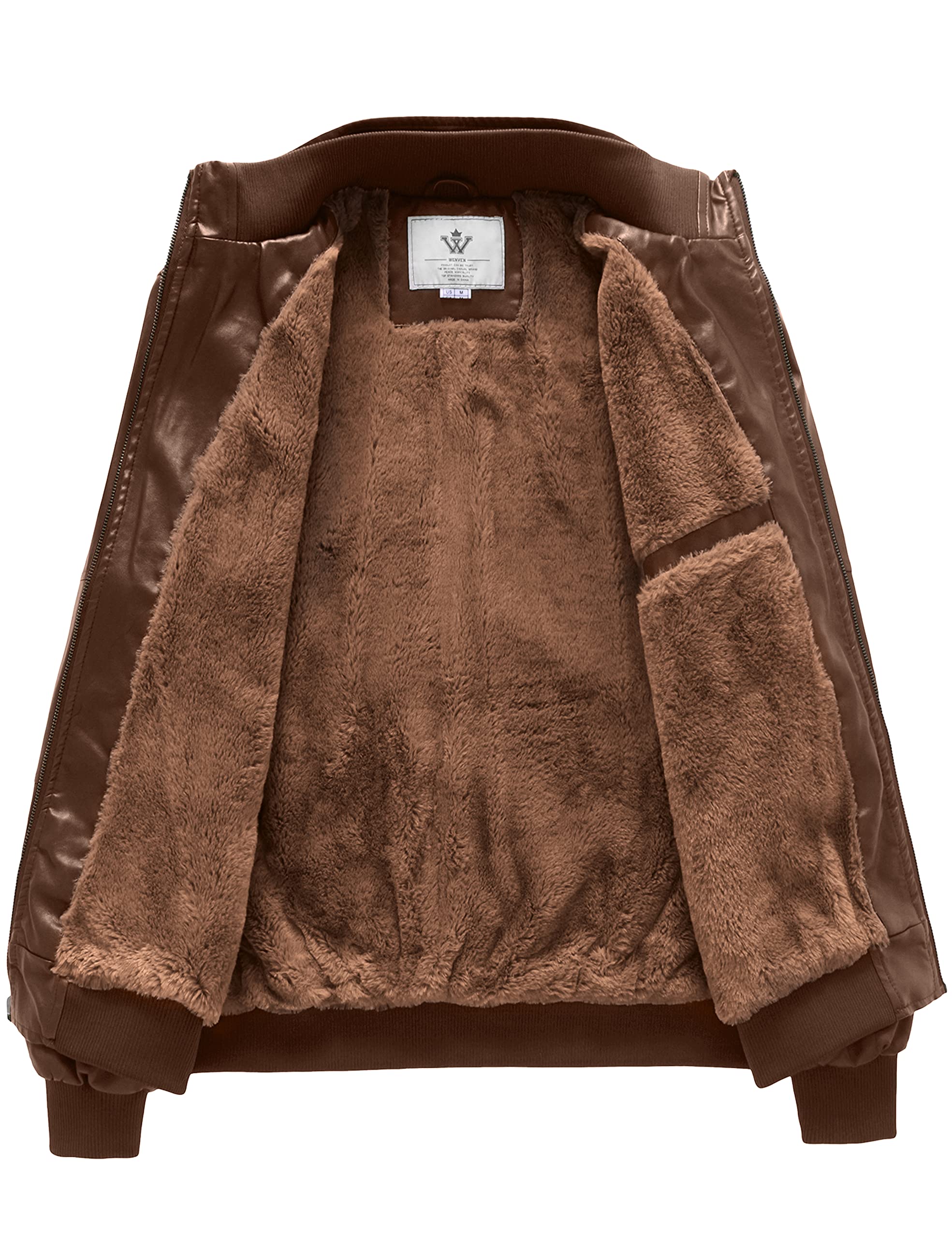 Men's Genuine Leather Jacket Slim Fit Motorcyle Coat Brown