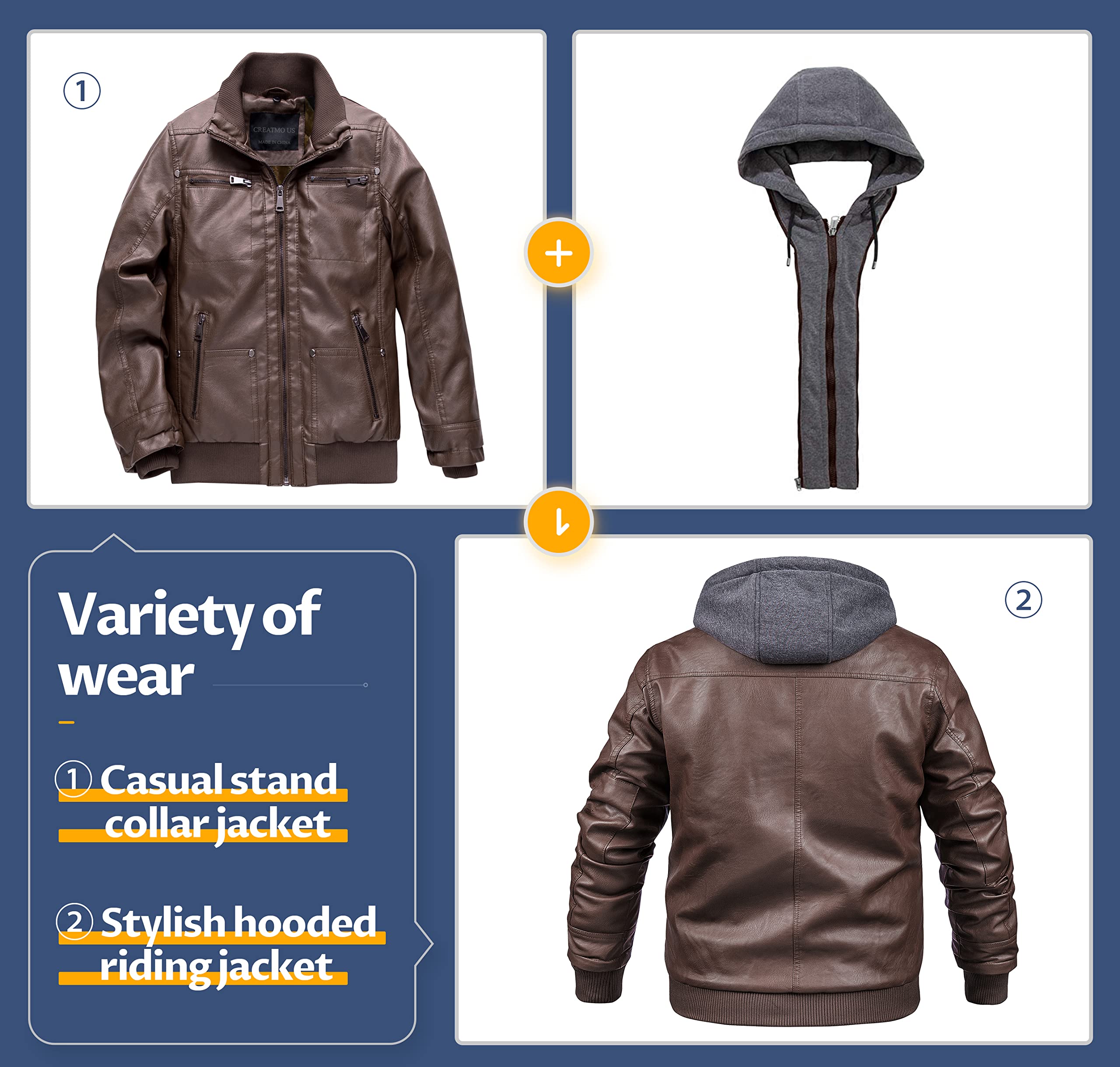 Men's Genuine Leather Jacket Vintage