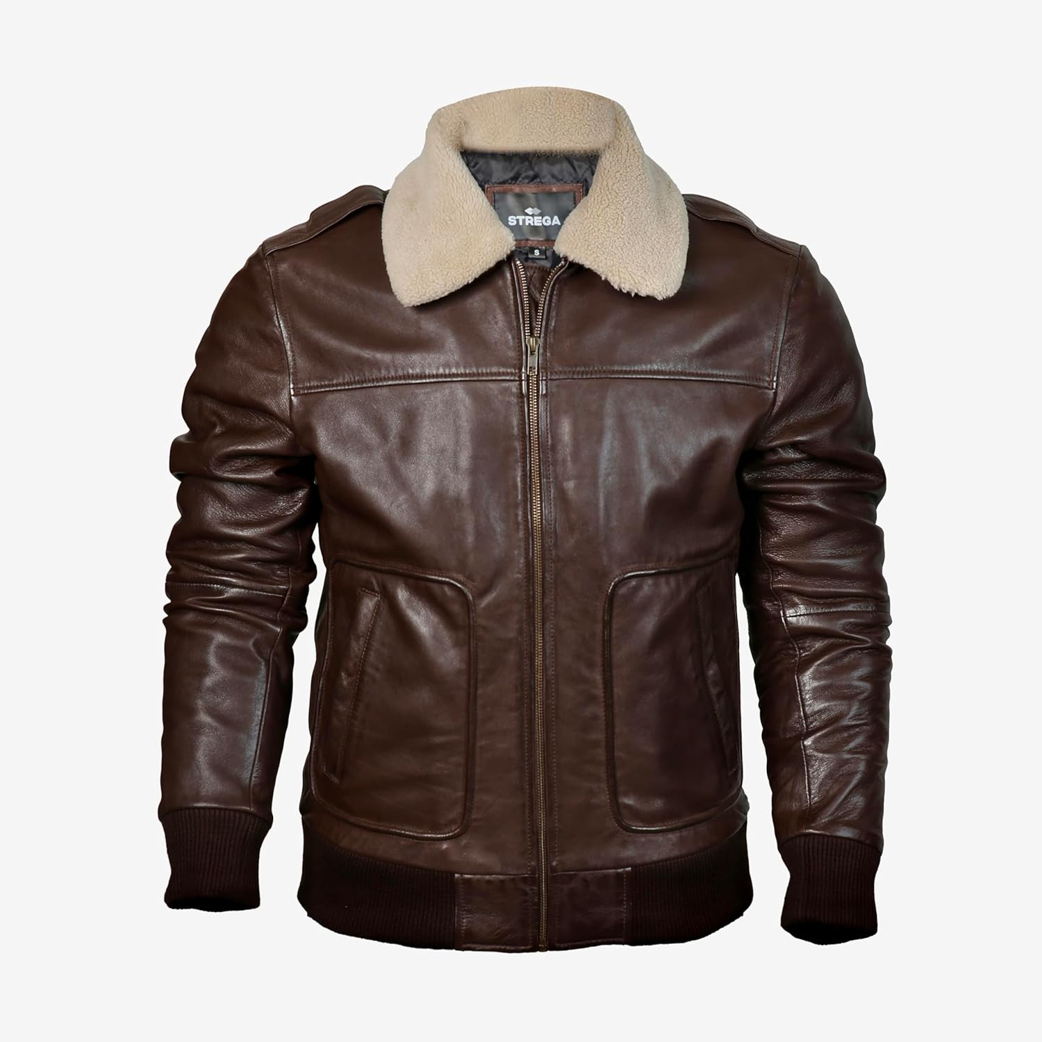 Mens leather jacket Genuine Lambskin