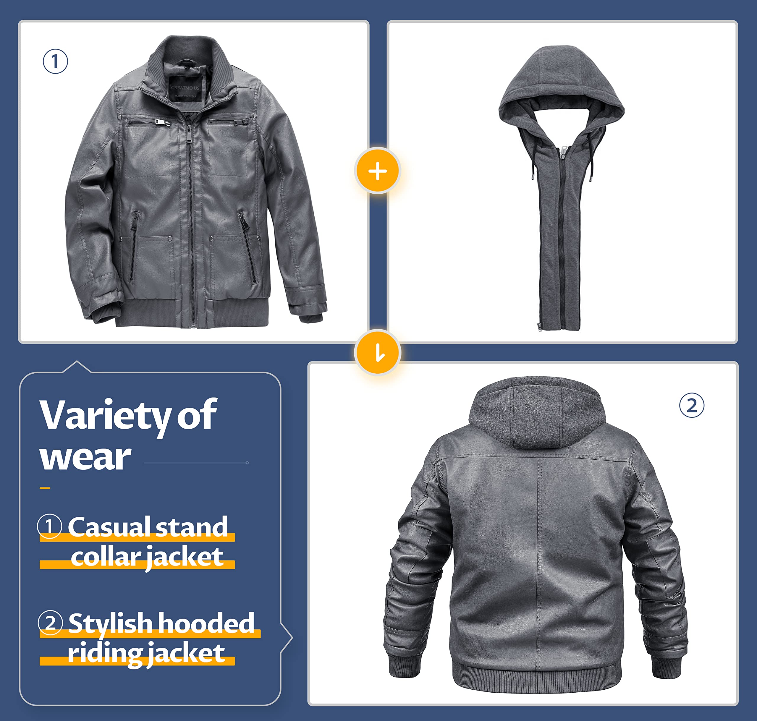 Men's Genuine Leather Jacket Vintage