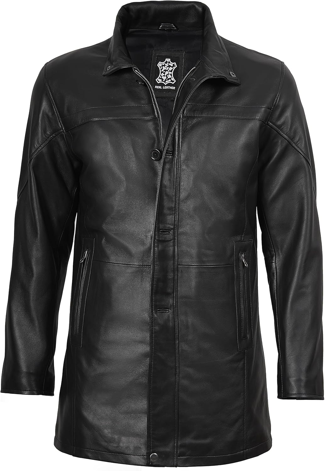 Mens Genuine Leather Coat