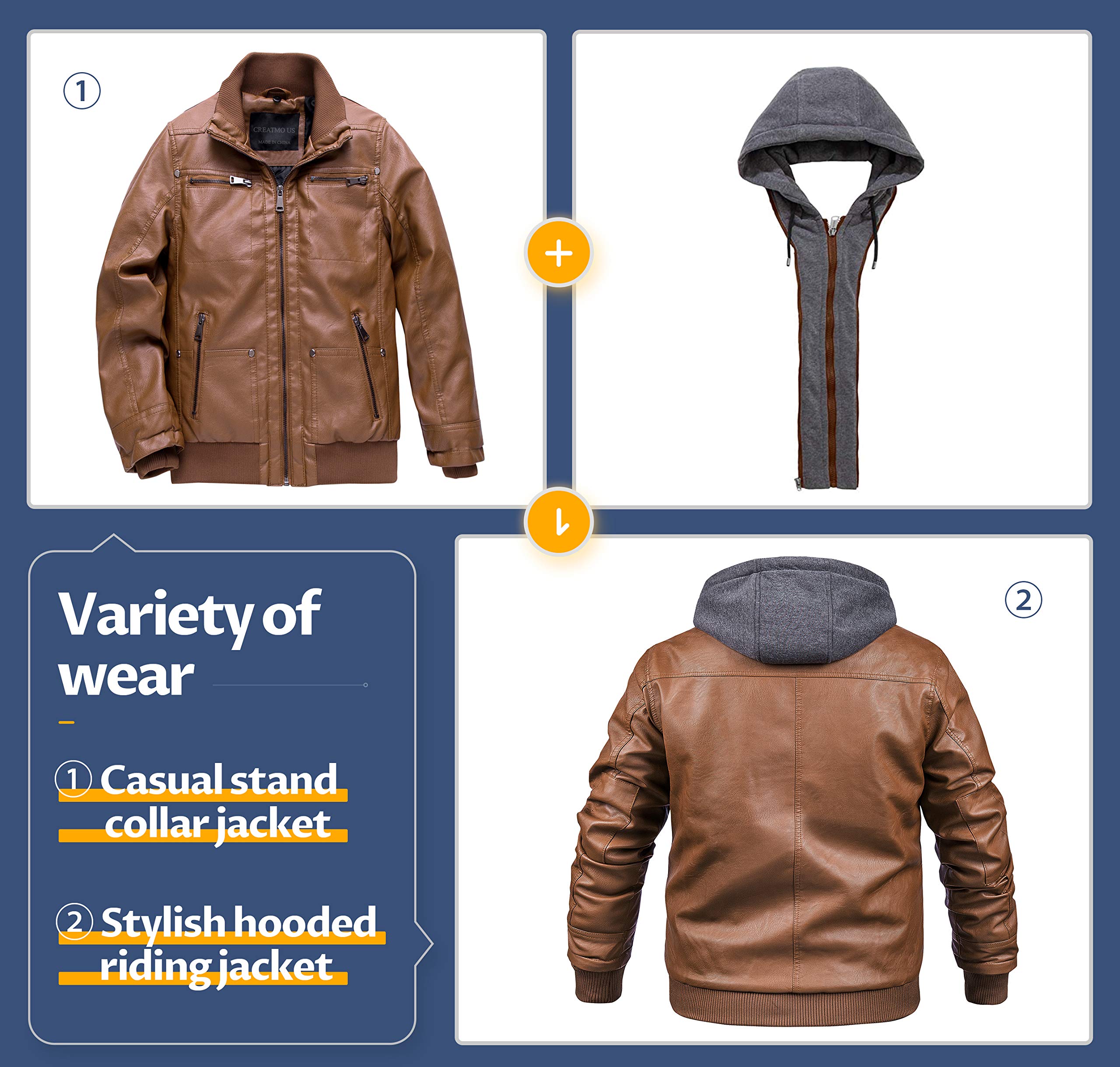 Men's Genuine Leather Jacket Vintage