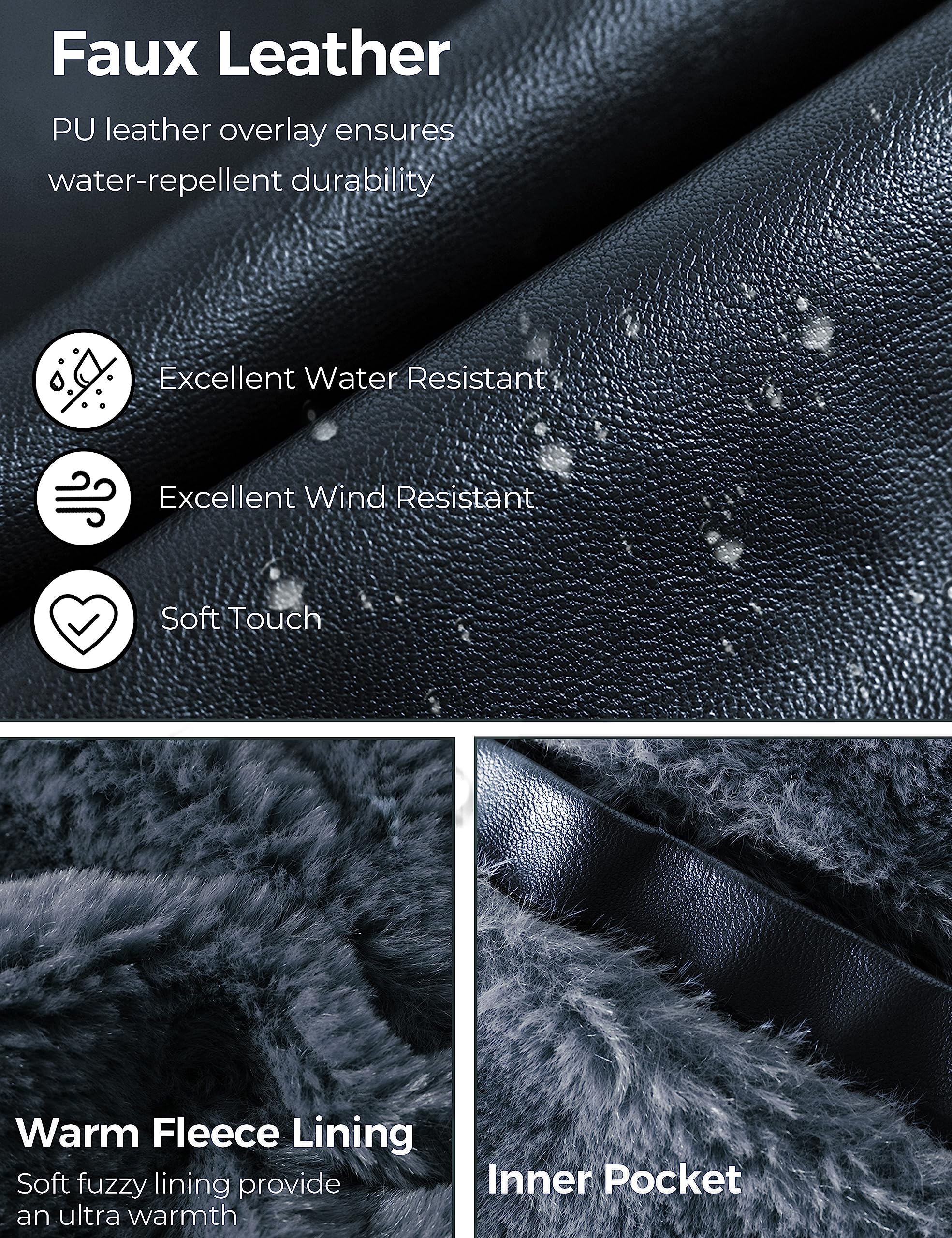 Men's Genuine Leather Jacket Slim Fit Motorcyle Coat Brown